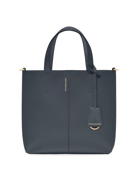 MAISON de SABRÉ Women's Small Leather Soft Tote Bag - Graphite Sky
