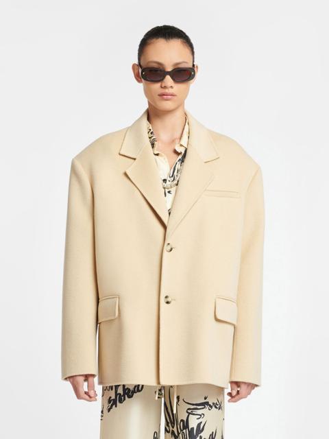 Nanushka Double Wool And Silk Blend Blazer