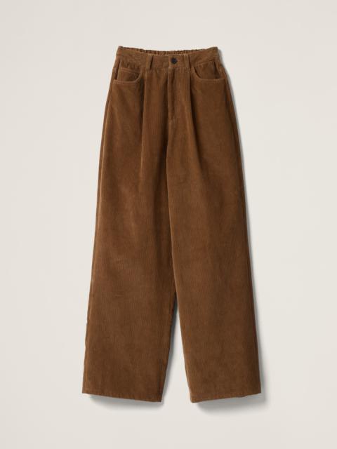 Garment-dyed corduroy pants