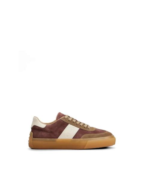 Tod's suede panelled sneakers