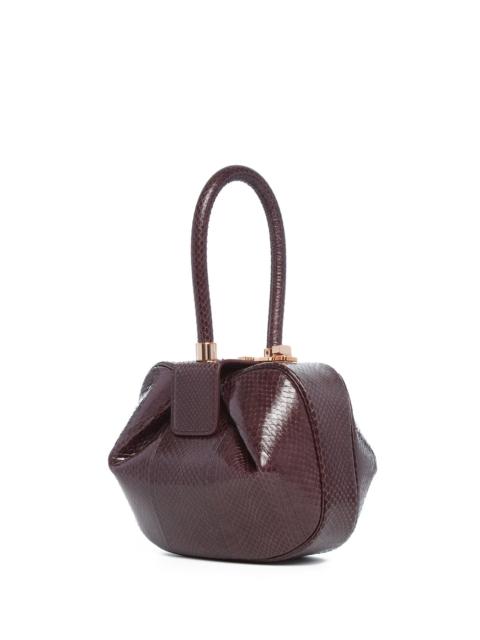 GABRIELA HEARST Nina Bag in Bordeaux Snakeskin