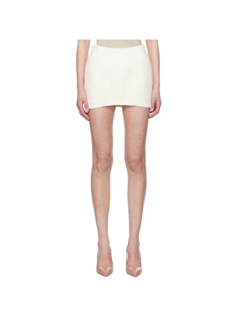 MUGLER White Tailored Miniskirt