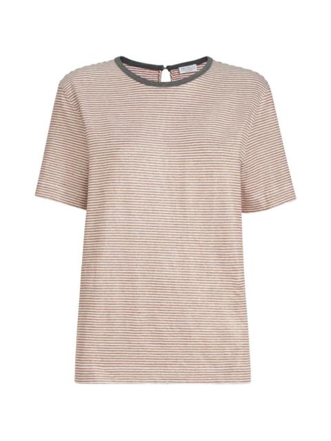 Brunello Cucinelli striped-pattern T-shirt