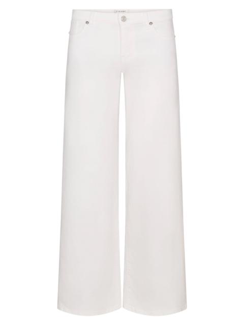 FRAME Women's Le Slim Palazzo​ Mid-Rise Jeans - White