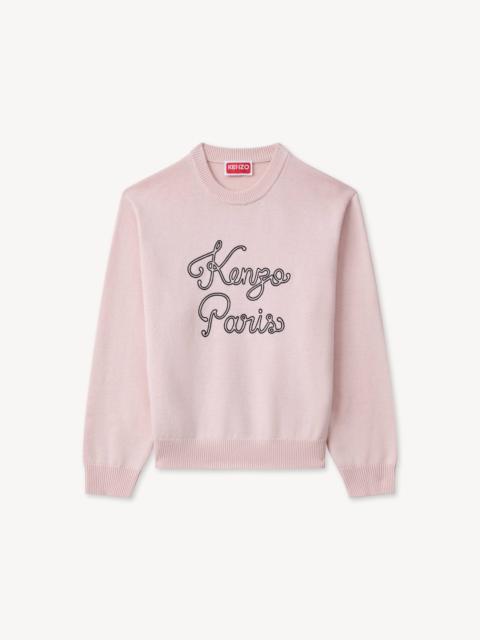 KENZO 'KENZO Paris Chainstitch' jumper in wool and cotton