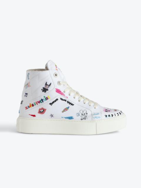 Zadig & Voltaire ZV1747 High Flash Chunky High-Top Trainers