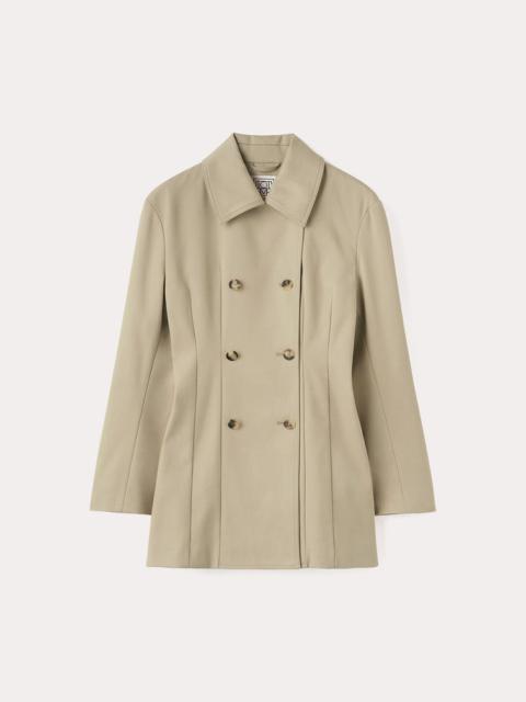 Totême Double-breasted wool jacket camel