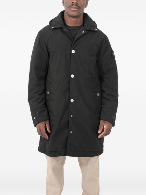 Stone Island buttoned hooded coat