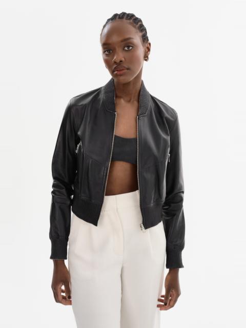 LAMARQUE KORDELLA | Reversible Leather Bomber Jacket