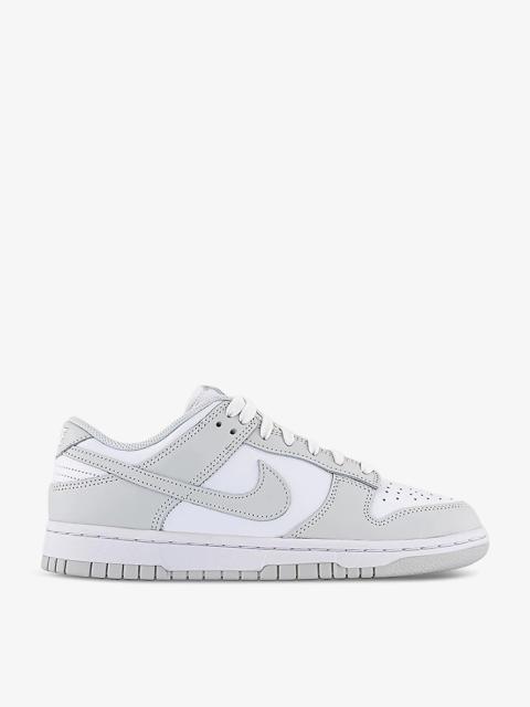 Dunk Low leather low-top trainers