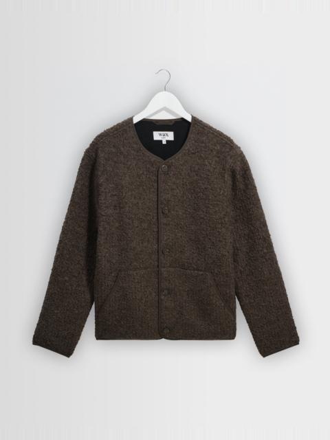 Wax London Marty - Dusty Brown Boucle Wool Jacket