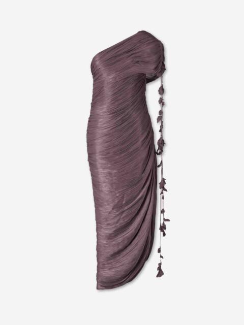 MARMAR HALIM DRAPED MIDI DRESS