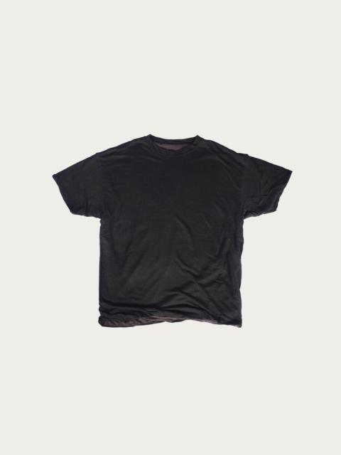 HERILL Linen Reversible T-Shirt - Black/Brown