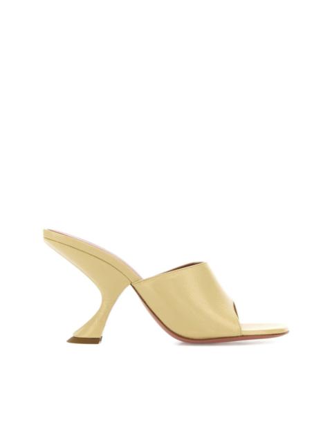 Amina Muaddi 90mm sculpted heel open-toe mules