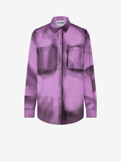 Moschino SHADOWS PRINT POPLIN SHIRT