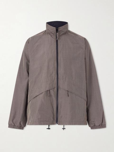 ATON Reversible Checked Silk-Taffeta Jacket
