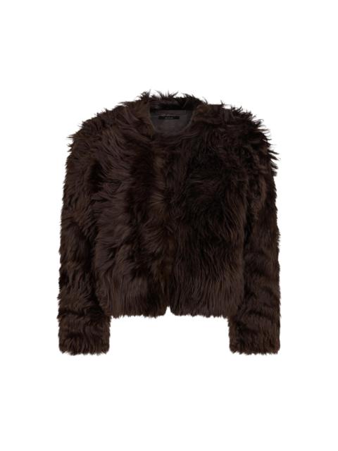 CURLY SHEARLING JACKET