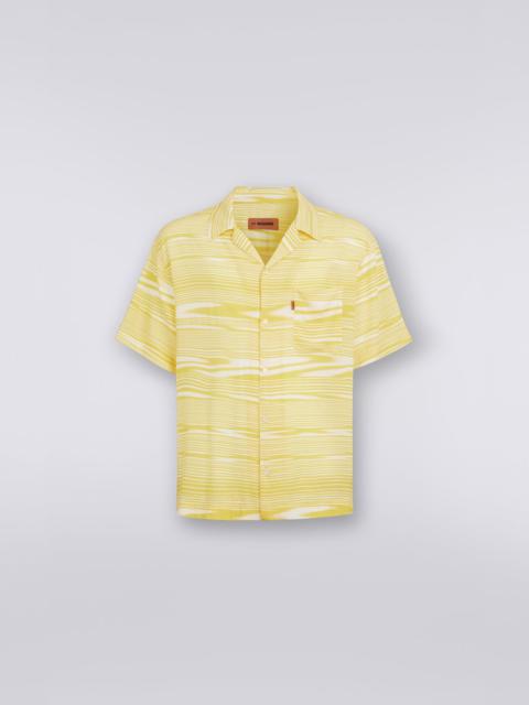 Missoni Short-sleeved viscose bowling shirt