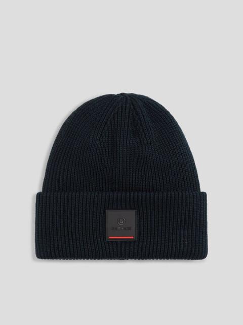 BOGNER Tarek Knit hat in Dark blue