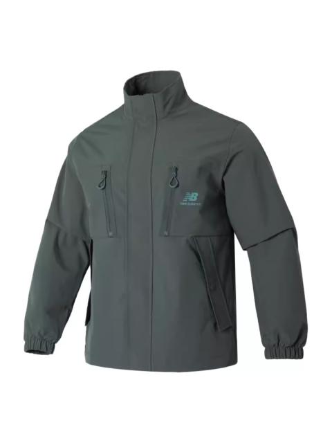 New Balance NBX Homehub Stand Collar Jacket Asia Sizing 'Dark Grey' AMJ33374-MNU