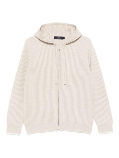 arch4 zip-up hooded cardigan