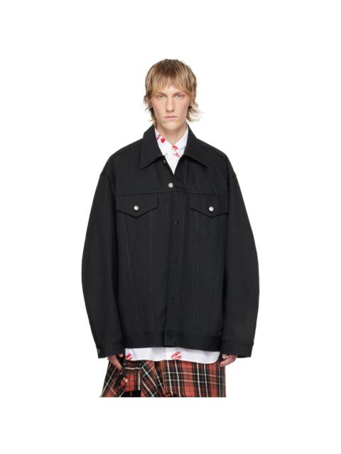 TAKAHIROMIYASHITA TheSoloist. Black Back Gusset Denim Jacket