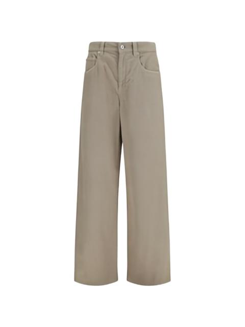 Brunello Cucinelli ribbed-texture monili-detail trousers