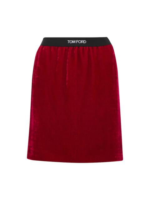 TOM FORD Velvet miniskirt