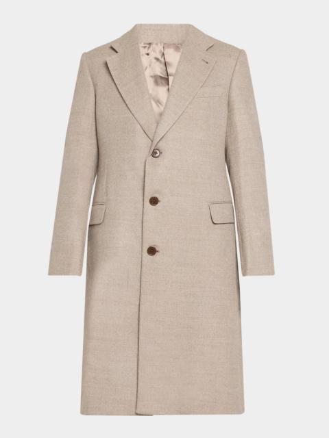 EMPORIO ARMANI Men's Wool and Cashmere Overcoat
