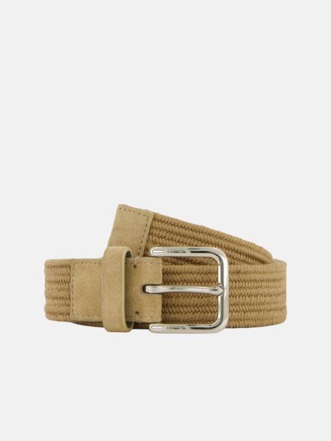 Vince Men's Alex 32mm Woven Suede Belt