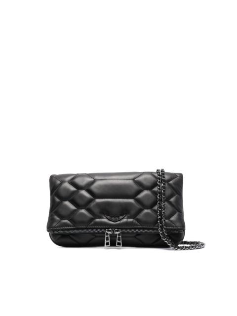 Zadig & Voltaire Rock Mat Scale clutch bag