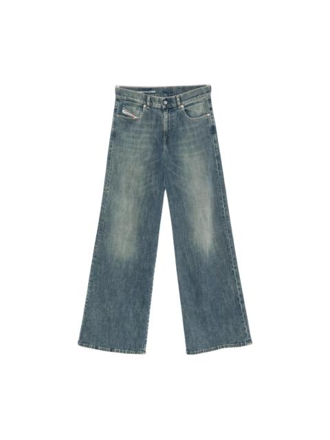 Diesel Flared Jeans Délavé Effect