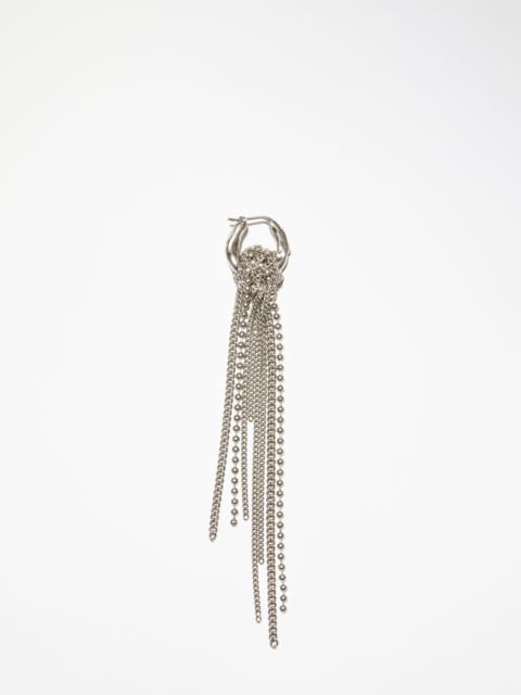 Acne Studios Multi chain earring - Silver/pink/pink