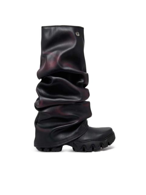 ROMBAUT ruched knee-high boots