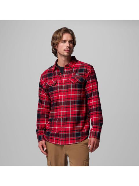 Columbia Men's Collegiate Flare Gun Flannel Long Sleeve Shirt - Georgia