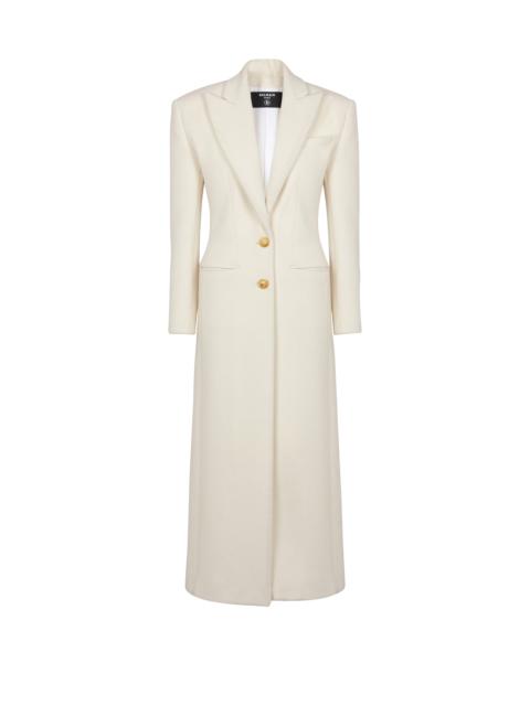 Long wool and cashmere coat