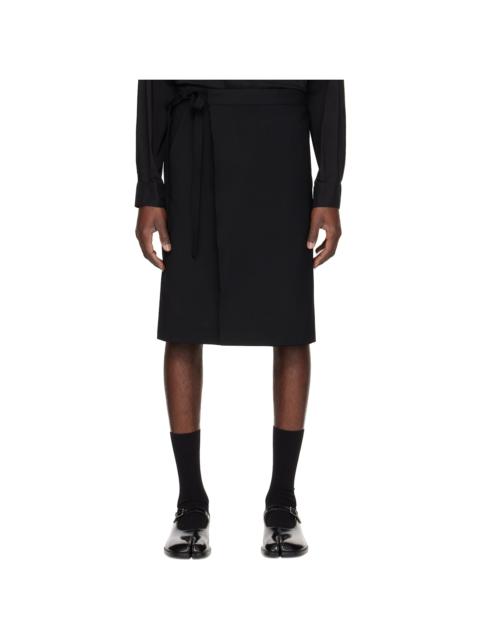 MM6 Maison Margiela Black Virgin Wool Skirt