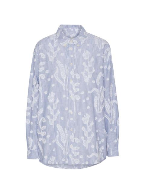 HENRIK VIBSKOV fil-coupé striped shirt