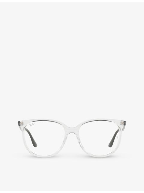 Ray-Ban RX4378V round-frame acetate glasses