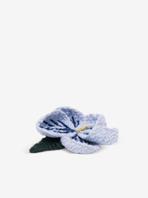 Alanui crochet floral-patch brooch