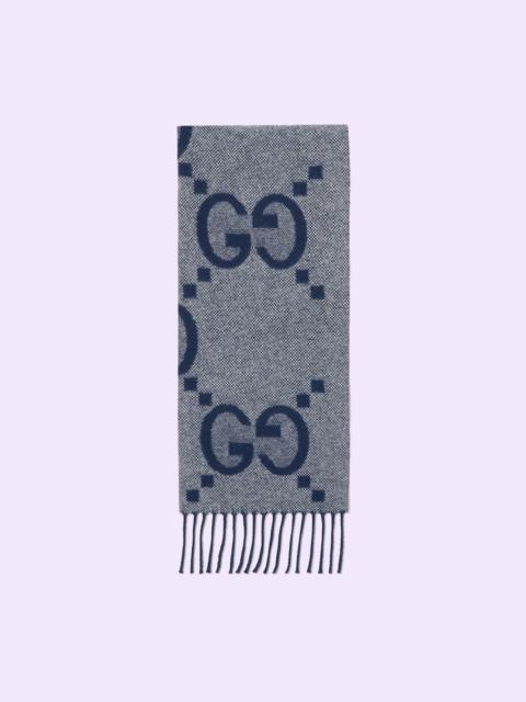 GG cashmere jacquard scarf