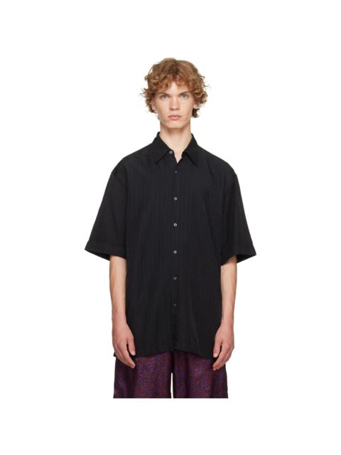 Dries Van Noten Black Floral Shirt
