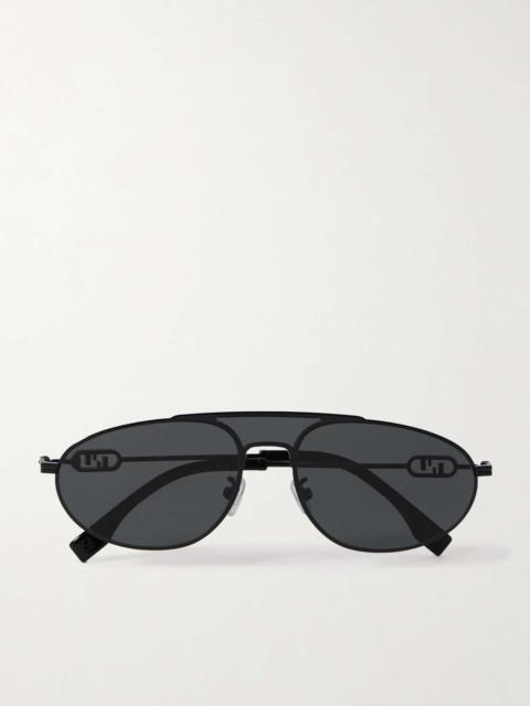 O'Lock Aviator-Style Metal Sunglasses