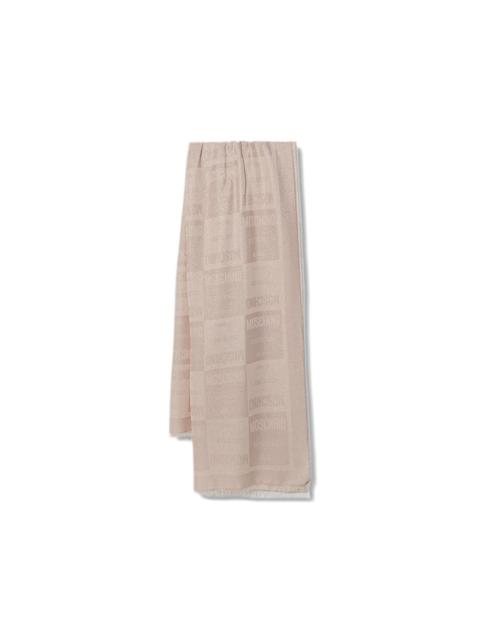 Moschino logo-jacquard scarf