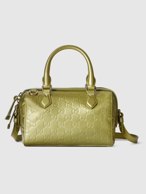 GUCCI GG Emblem small boston bag