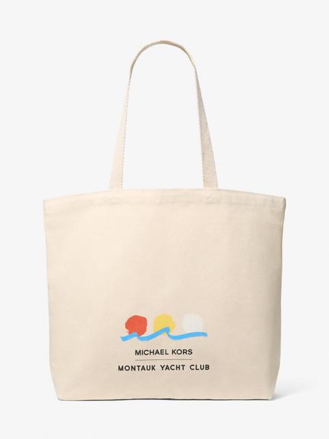 MICHAEL KORS Michael Kors x Montauk Yacht Club Cotton Canvas Tote Bag