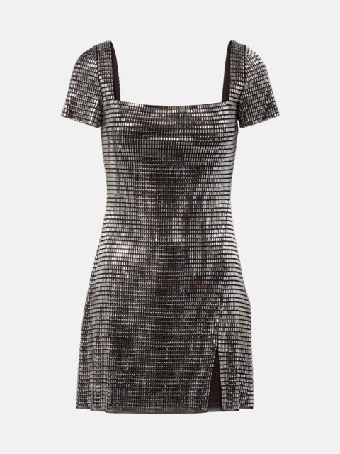 self-portrait Rhinestone-embellished minidress