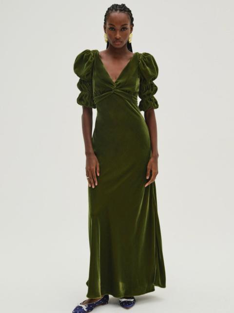 For Love & Lemons Martini Velvet Maxi Dress