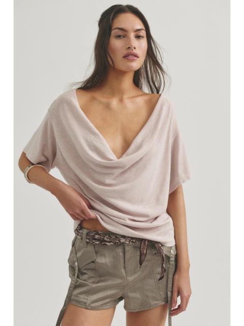 FREE PEOPLE We The Free Waterfall Cowl-Neck Top