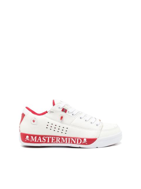 mastermind JAPAN logo-print leather sneakers